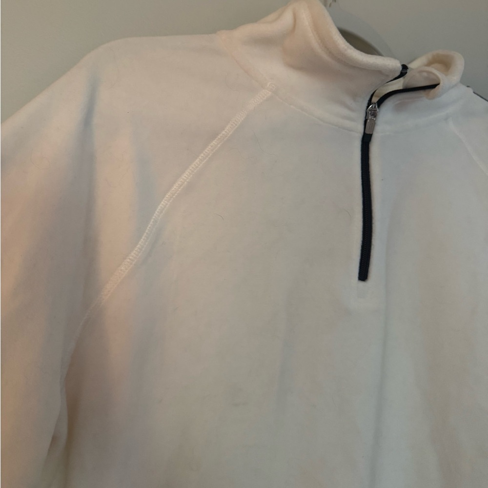 Calvin Klein Cropped Performance Fleece Quarter Zip - Picture 3 of 6